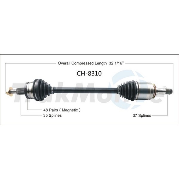 Surtrack Axle Cv Axle Shaft, Ch-8310 CH-8310